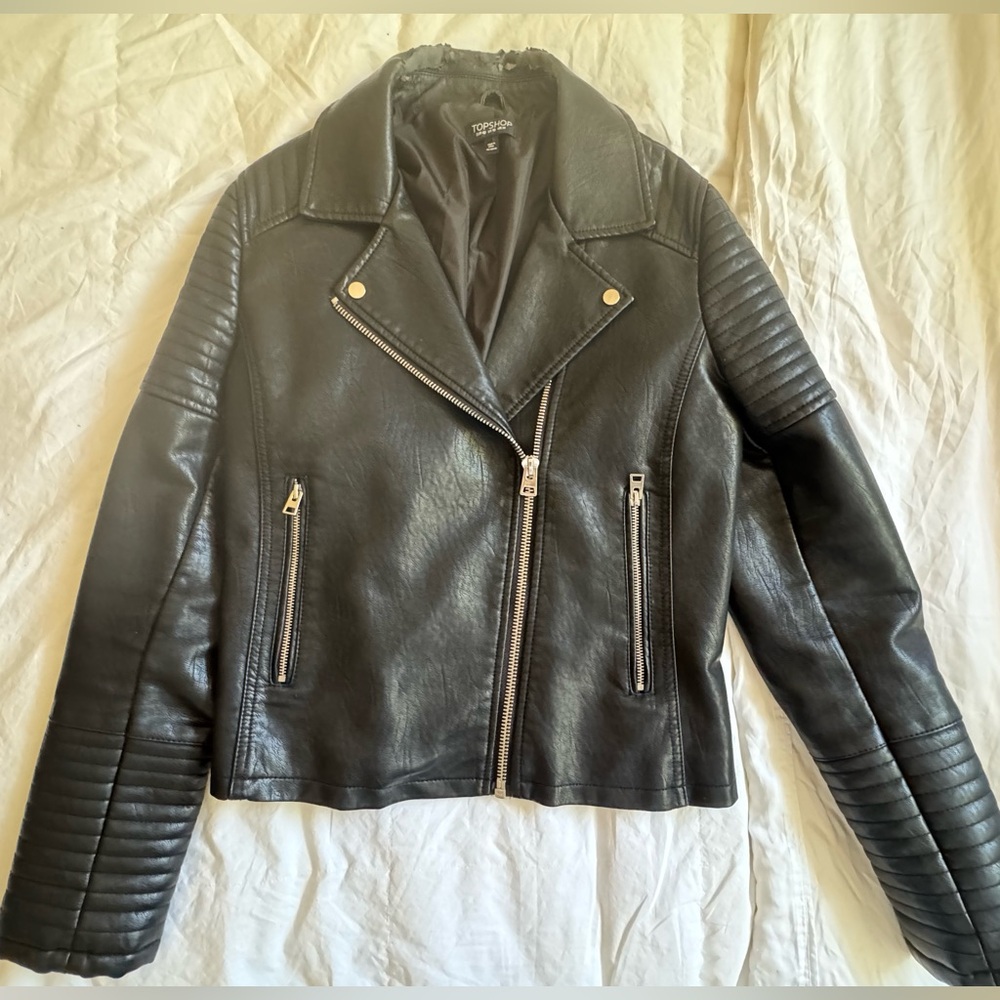 Top Shop Faux Leather Jacket